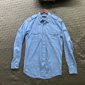 Ralph Lauren Black Label Military Blue Shirt M